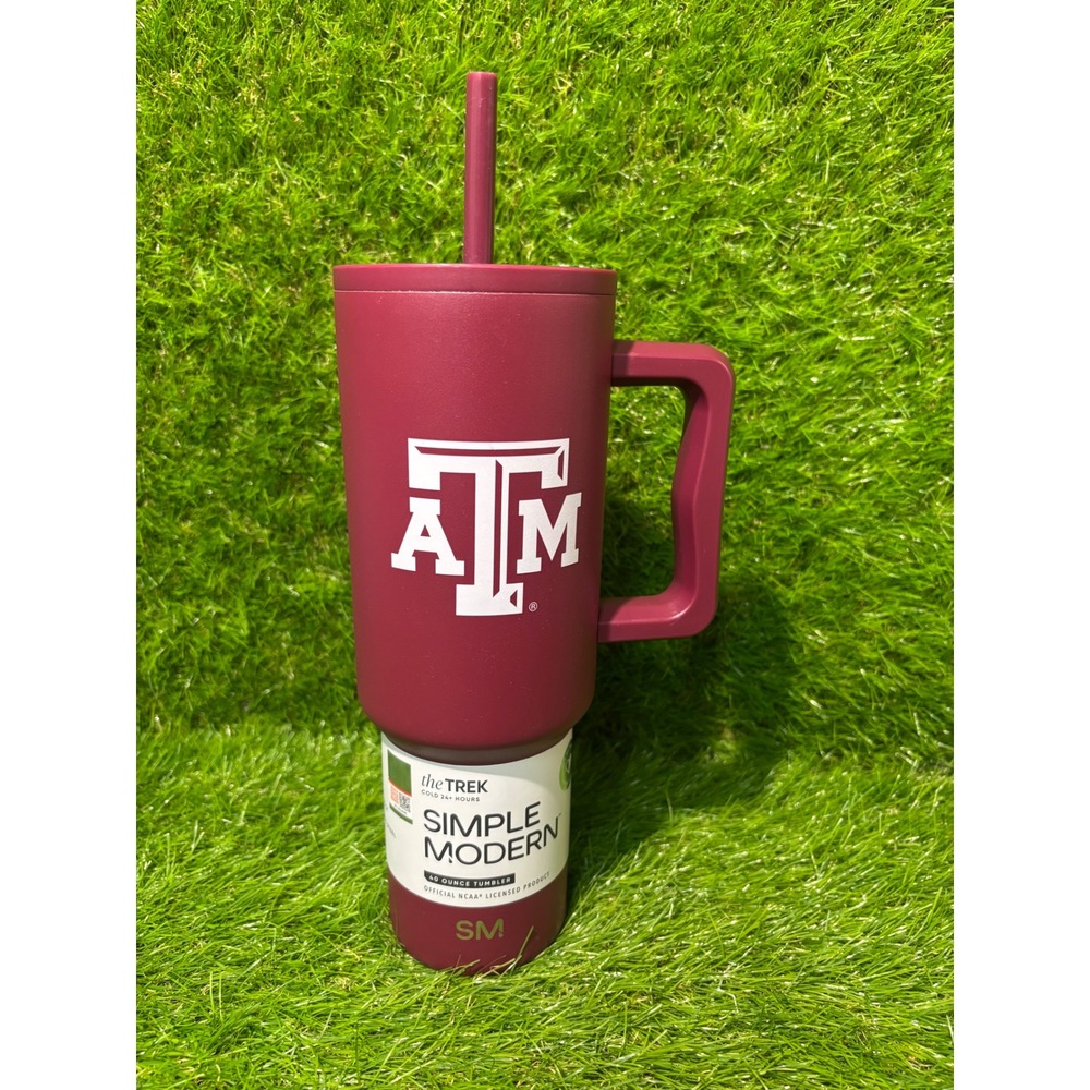 Simple Modern Texas A&M Aggies 40oz Trek Tumbler Maroon NCAA Stainless Steel Mug